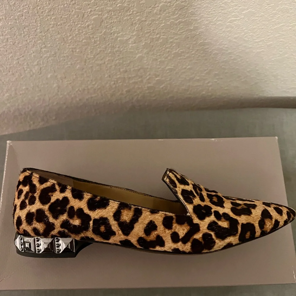 Franco Sarto Animal Print Loafers - Picture 2 of 5